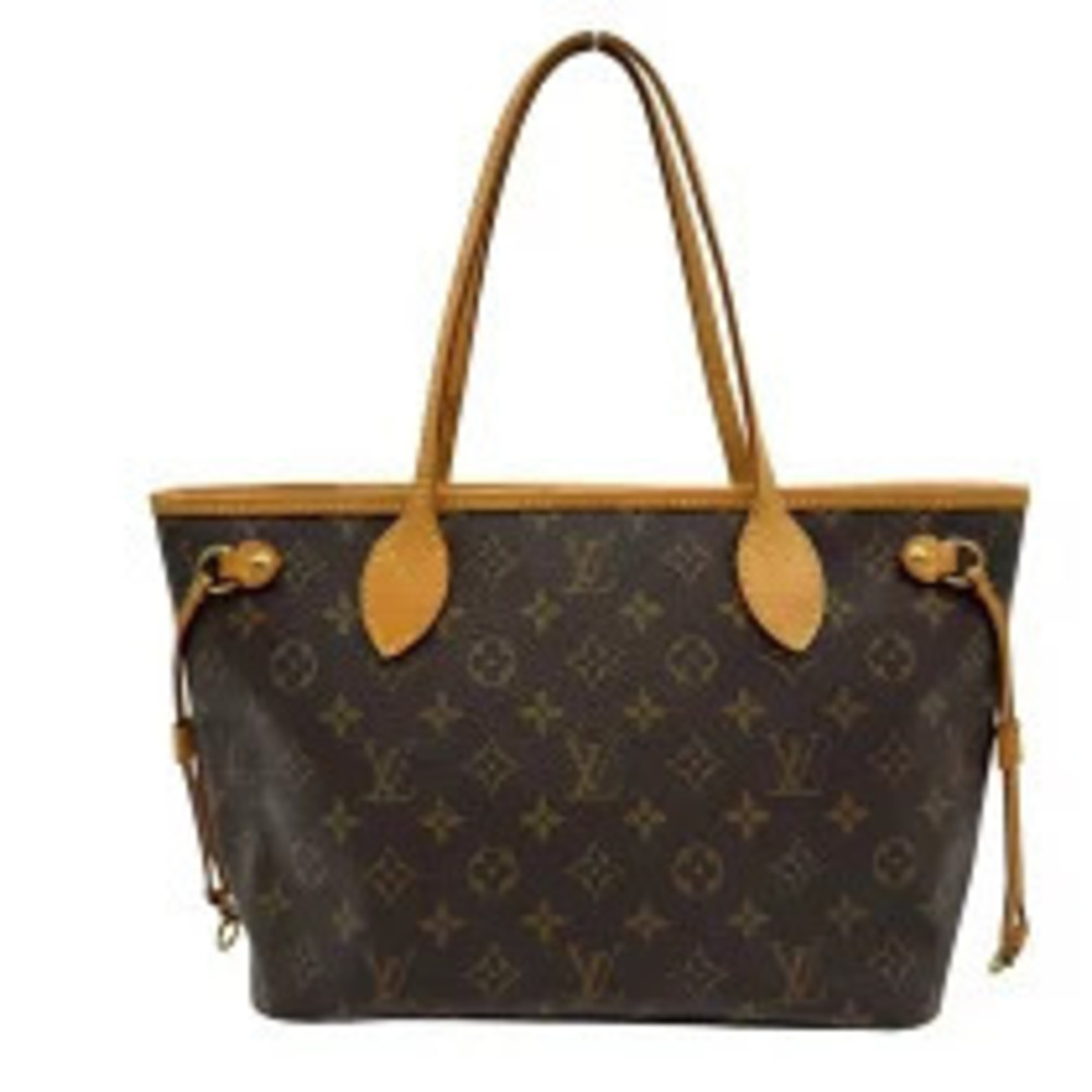 Louis Vuitton Neverfull Brown Monogram Leather Tote Bag